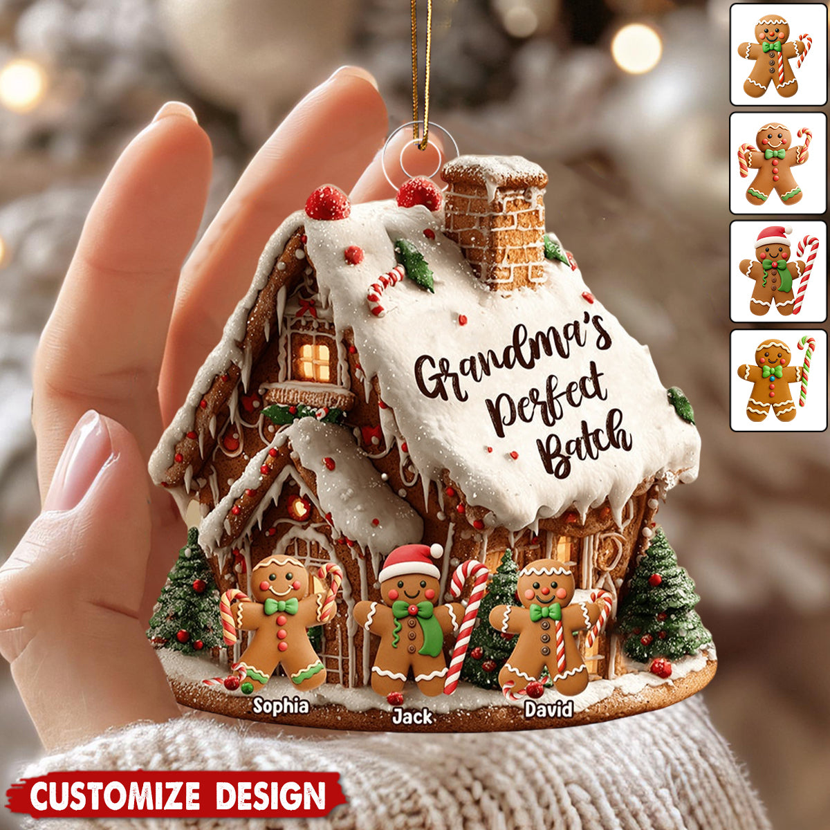 Grandma's Perfect Batch - Personalized Grandma  Acrylic Ornament