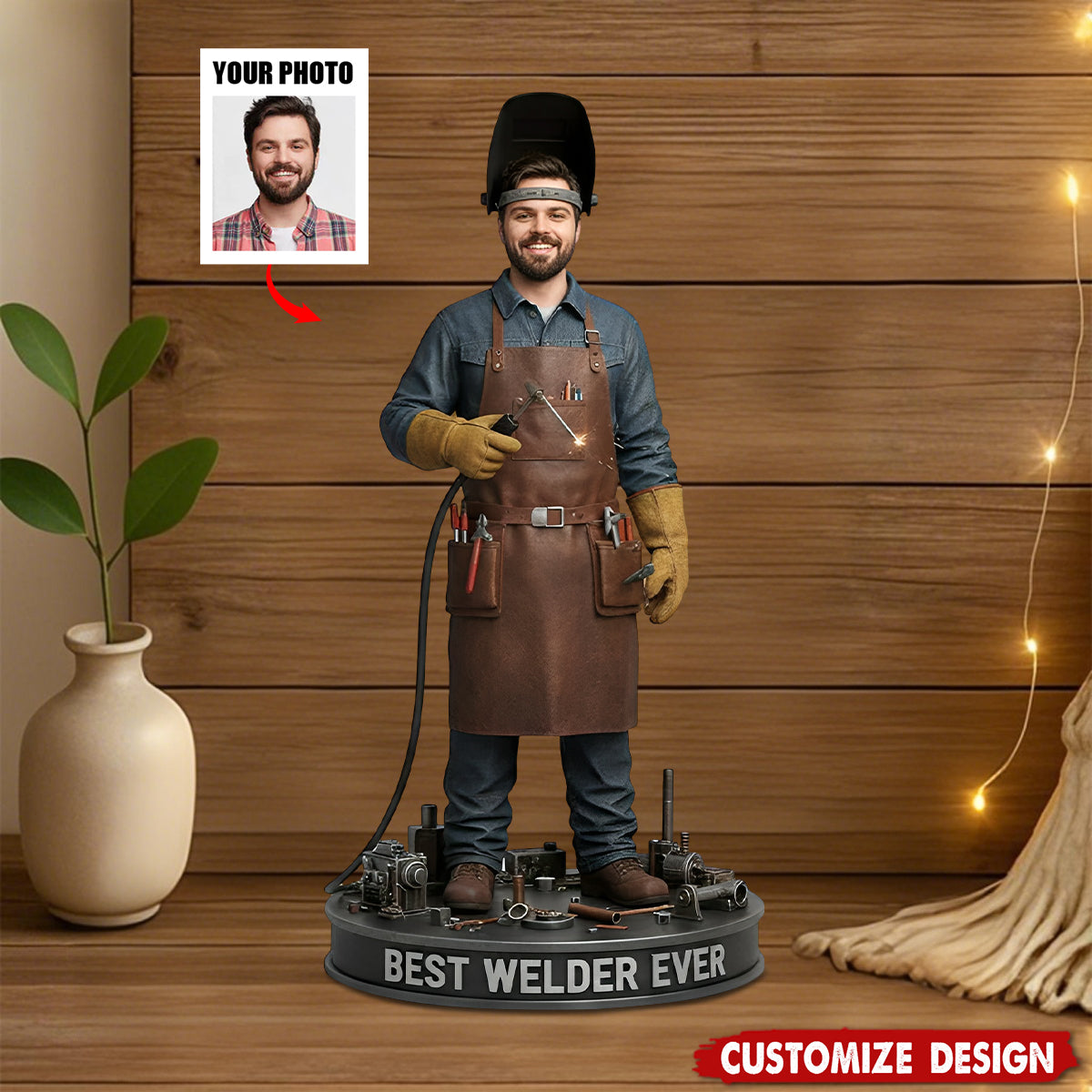 Custom Gift For Welder - Personalized Welder Custom Shaped Acrylic Plaque