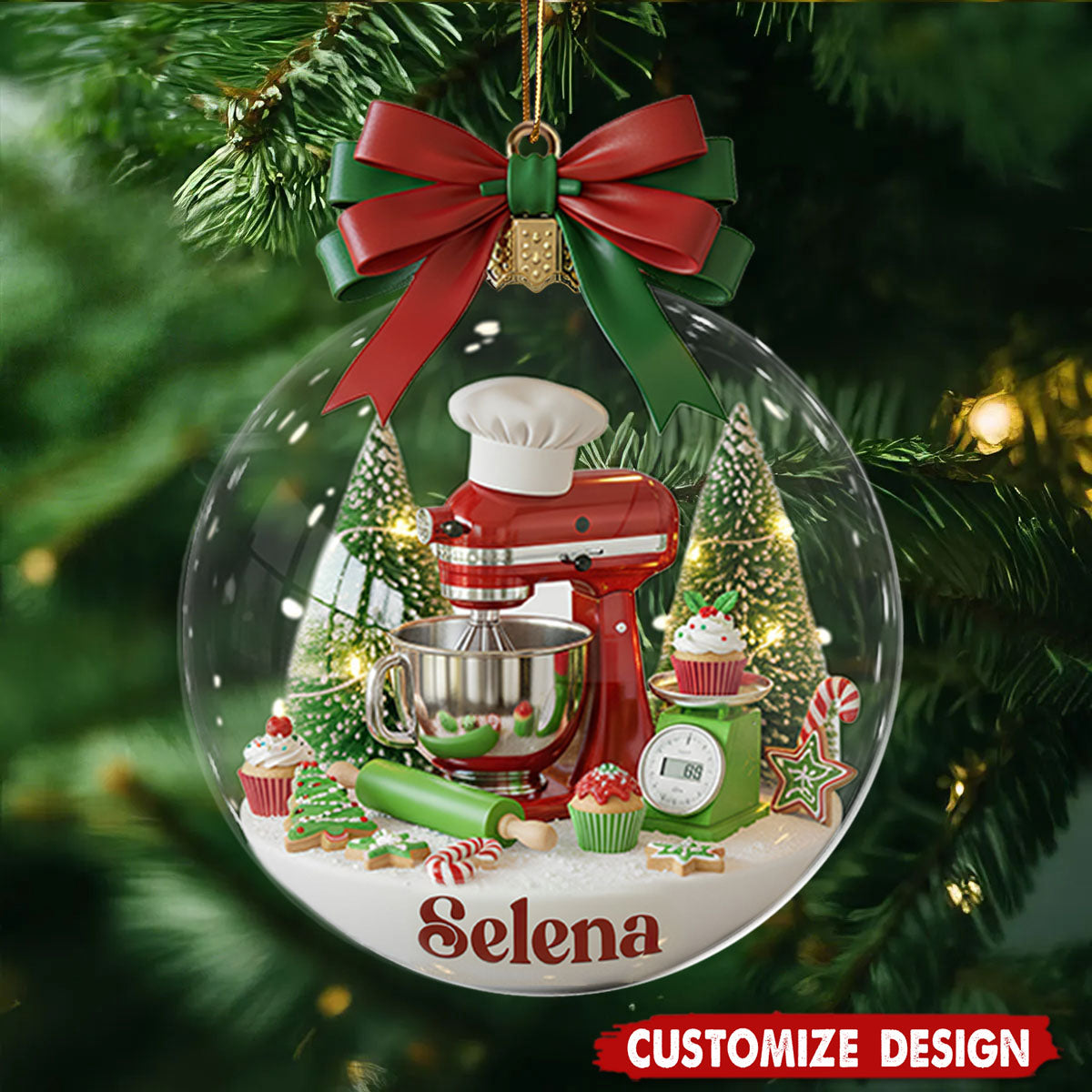 Stand Mixer Ornament - Personalized Christmas Gifts For Bakers