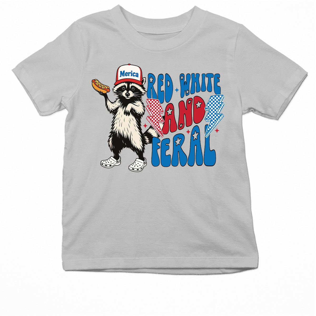 Funny 4th of July - Feral Raccoon Independence Day T-Shirt