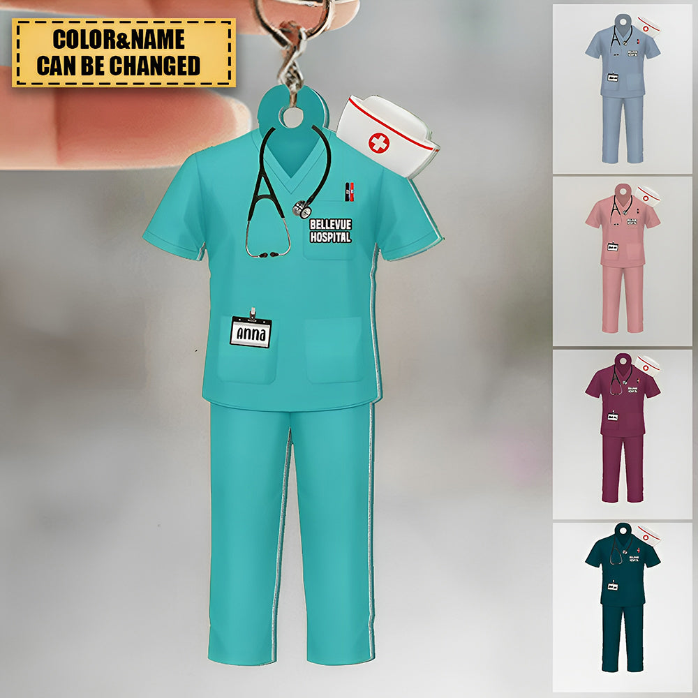 Nurse Uniform - Personalized Acrylic Keychain