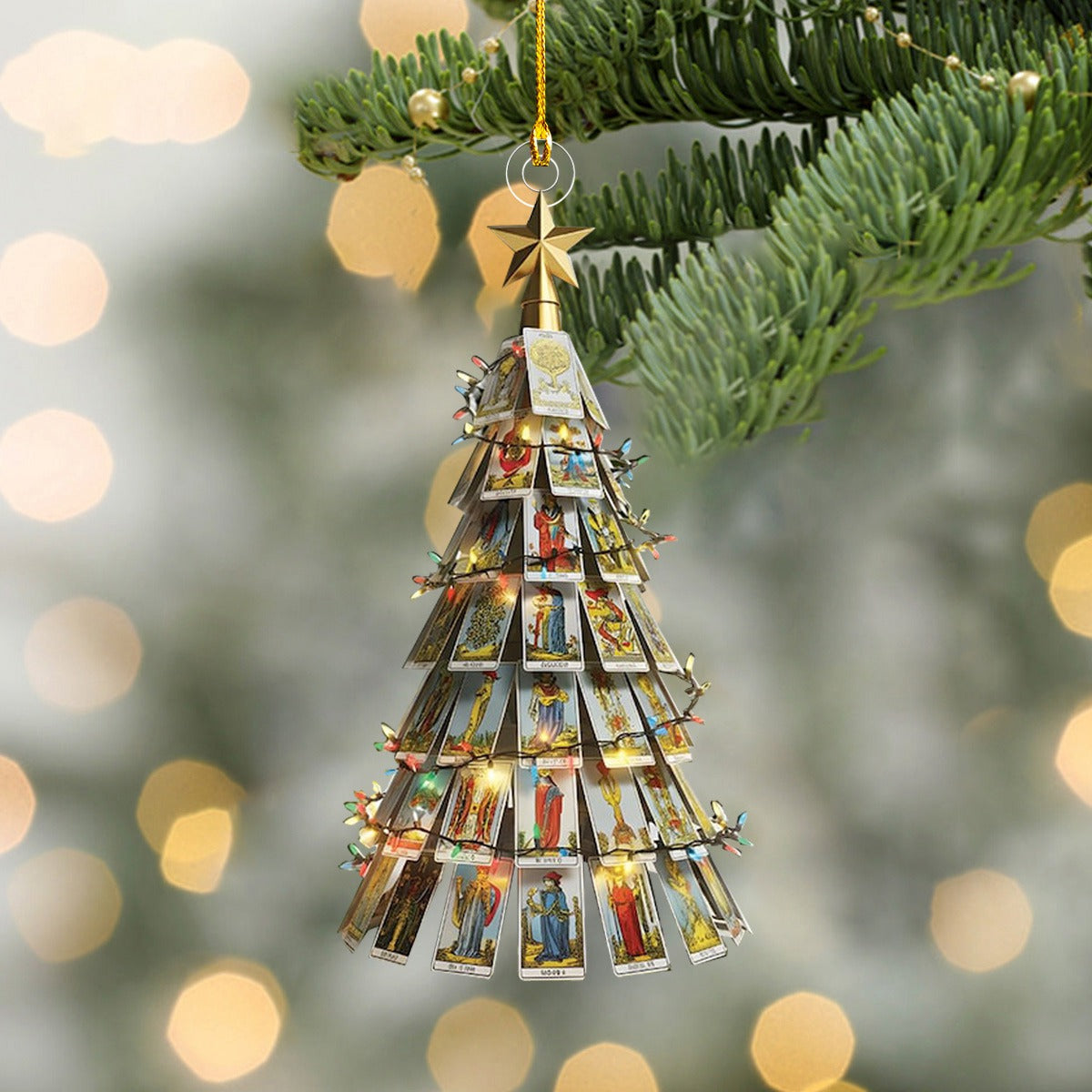 Personalized Tarot Card Christmas Tree Ornament-Gift For Spiritual Friends-2024 New Release