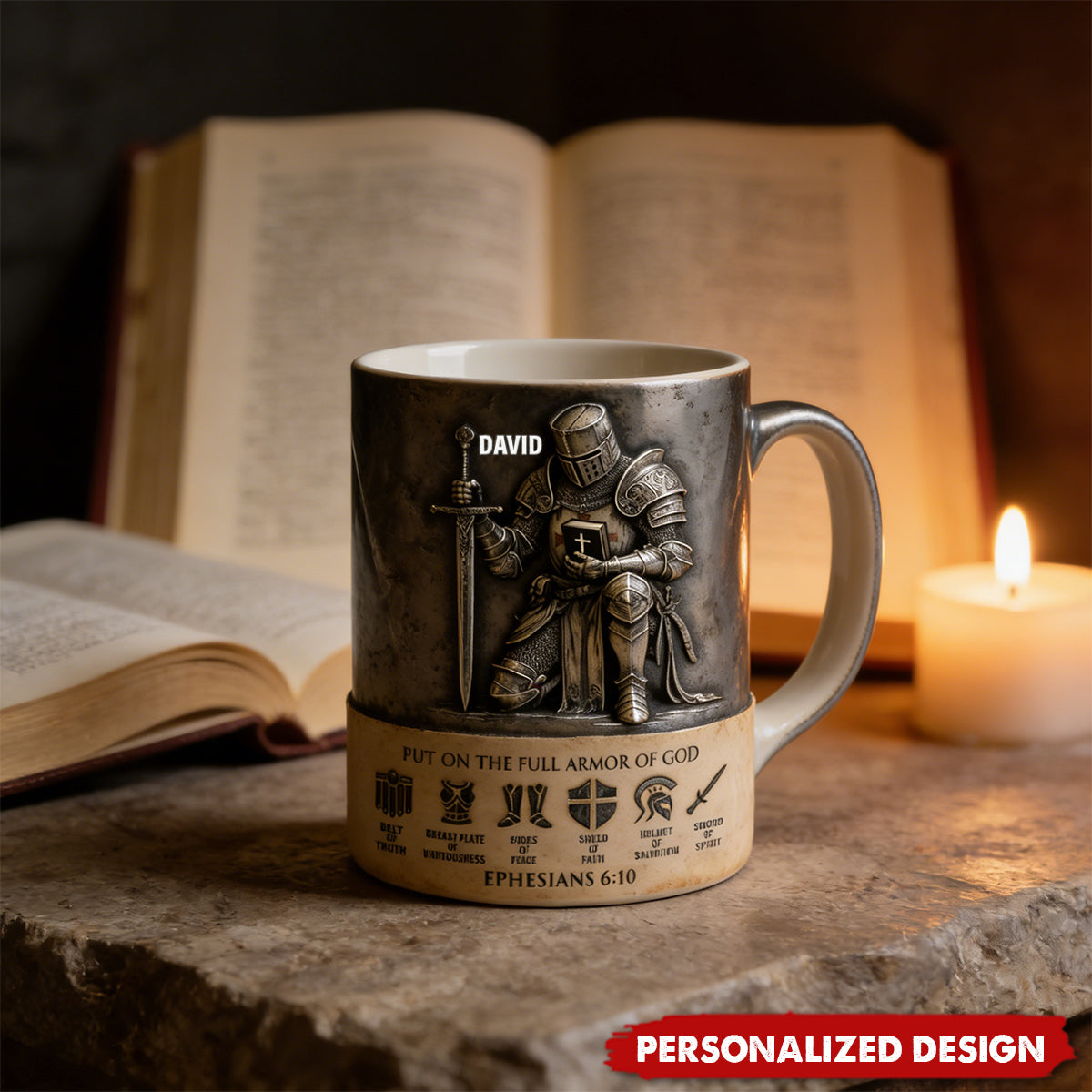 Full Armor Of God-Personalized Mug-Gift For Christian