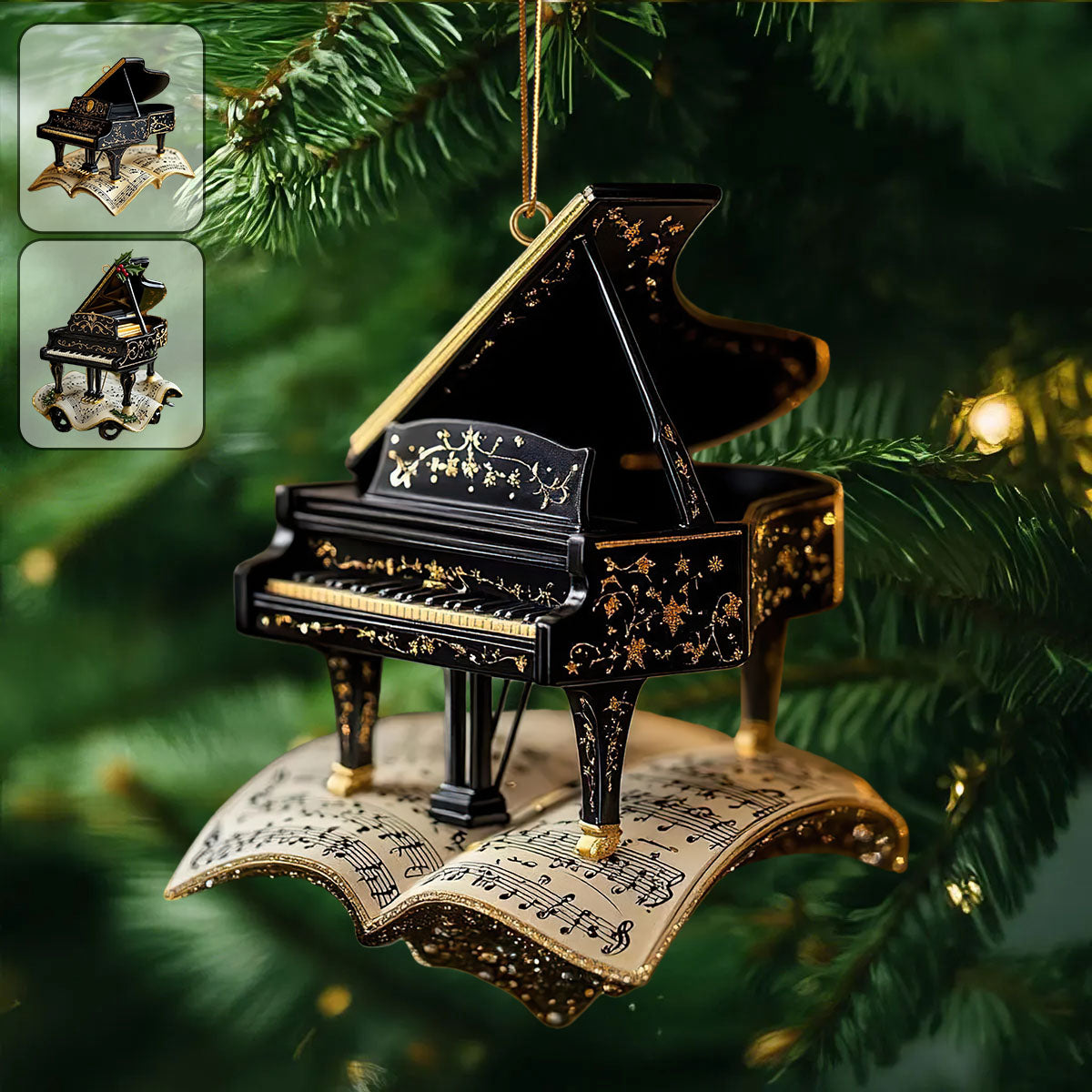 Piano Christmas Ornament - Gift For Pianist