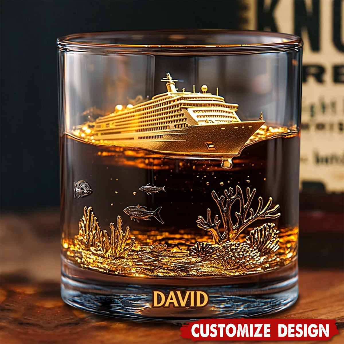 Cruise Life - Personalized Cruising Whiskey Decanter Set