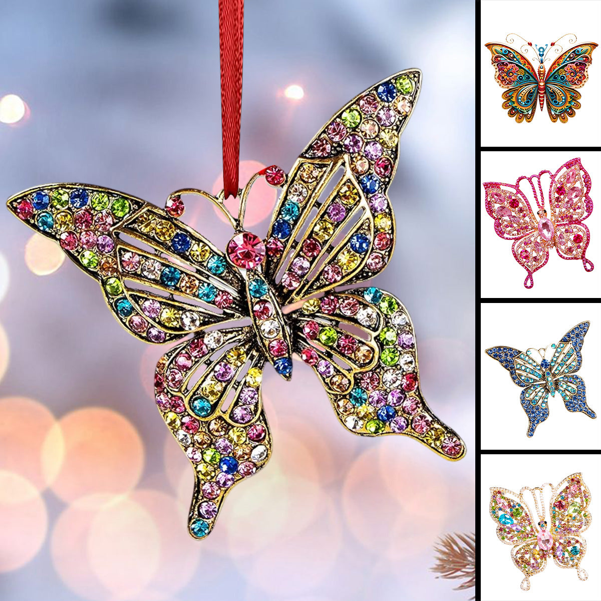 Butterfly Acrylic Ornament - Gift For Butterfly Lovers