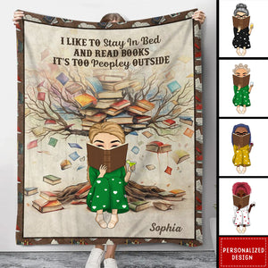 Book Tree Just A Girl/Boy Who Loves Books - Personalized Blanket