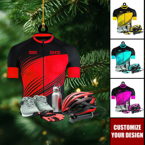 Personalized Mountain Bike Ornament - Custom Acrylic Bicycle Decor