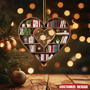Personalized Christmas Book Tree Name Ornament 2024 New Release