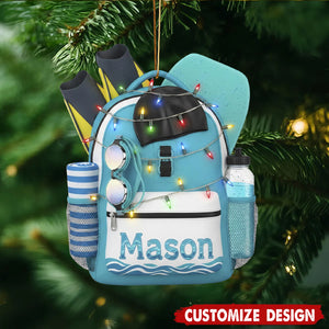 Personalized Acrylic Swim Ornament – Name Beach Decor