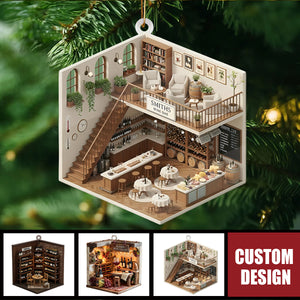 Personalized Wine Cellar Christmas Ornament - Gift For Wine Lover
