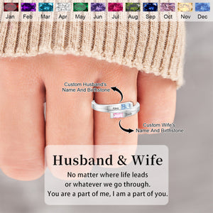 Personalized Double Baguette Bypass Ring