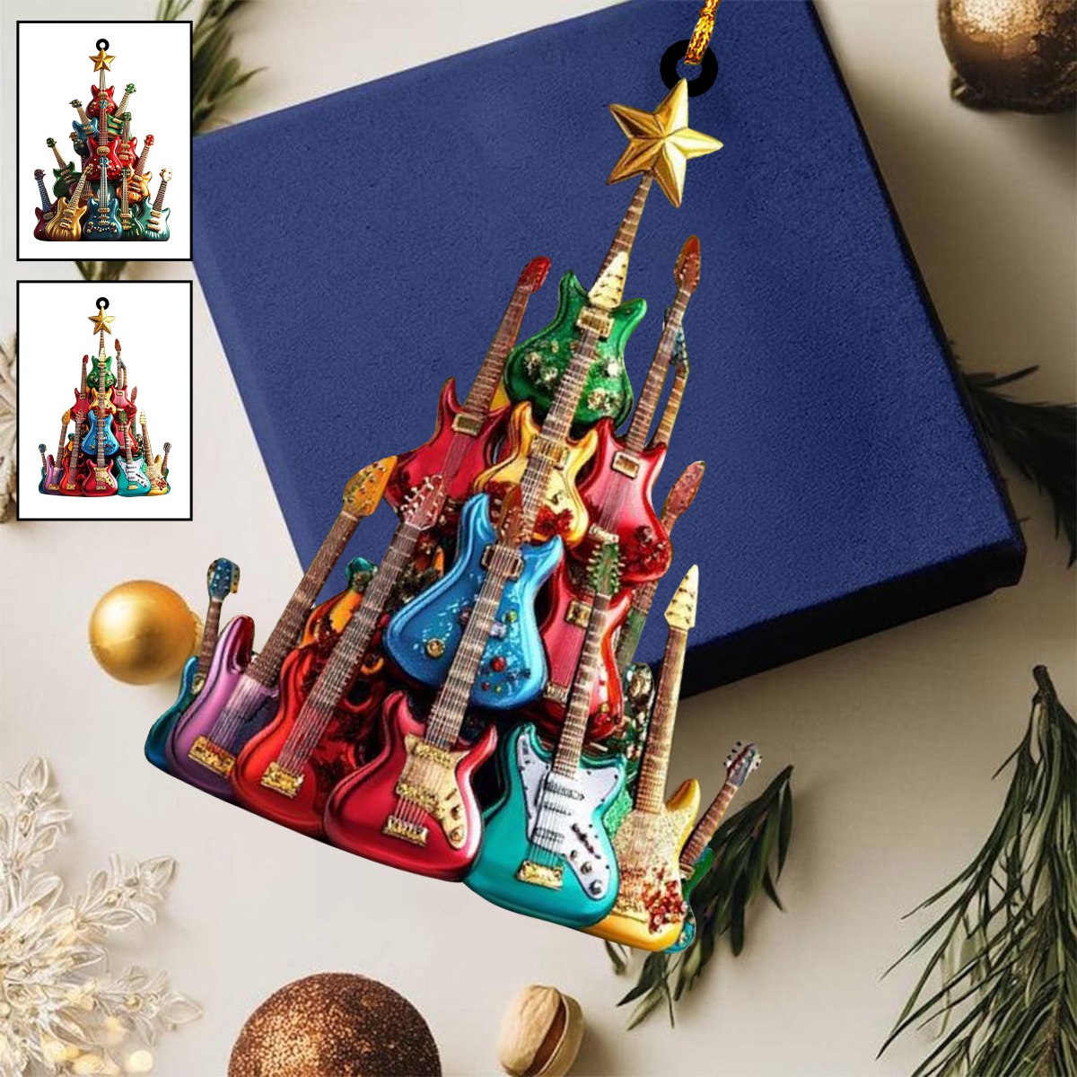 Guitar Christmas Tree Ornament-Gift For Guitar Lovers-2024 New Release