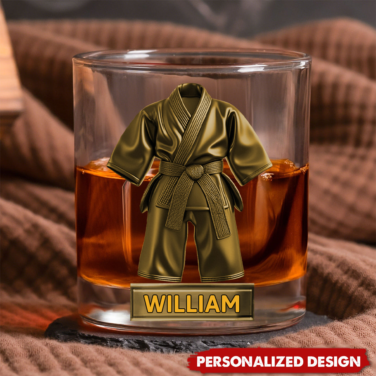 Personalized Taekwondo Whisky Glass Gift For Taekwondo Lover