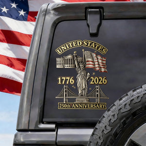 250th Anniversary - Car Window Decal Sticker