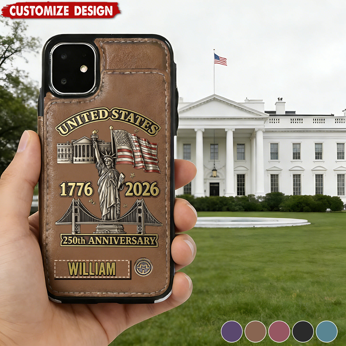 250th Anniversary - Personalized Wallet Phone Case