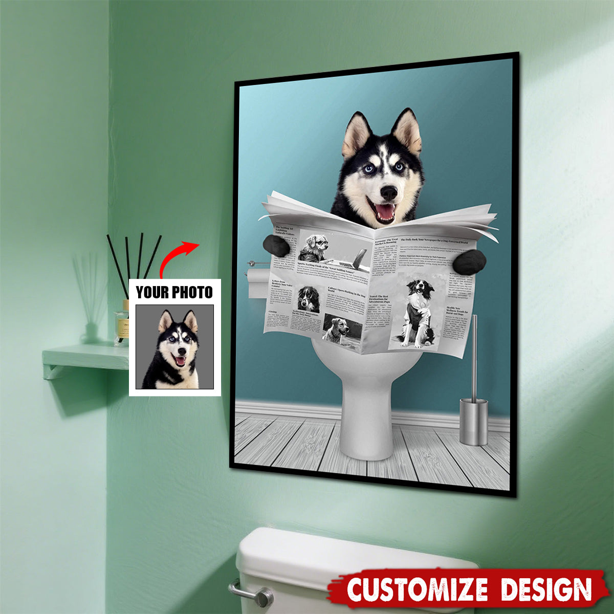 Important meeting - Personalized Dog Cat Photo Poster