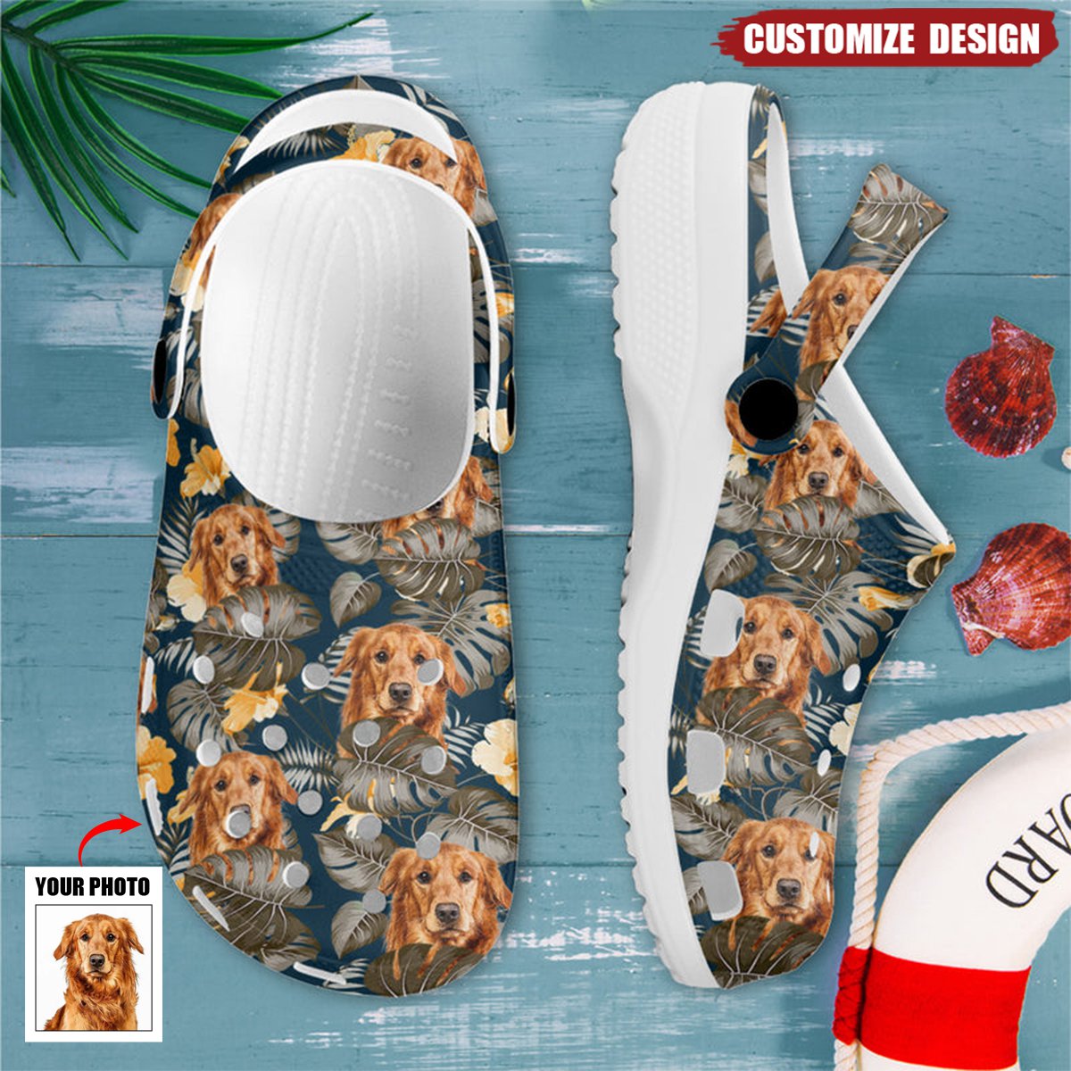 Upload Photo Pet Personalized Clog