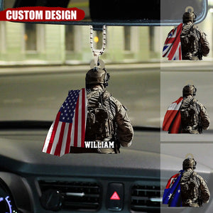 Personalized Veteran Car Hanging Acrylic Ornament