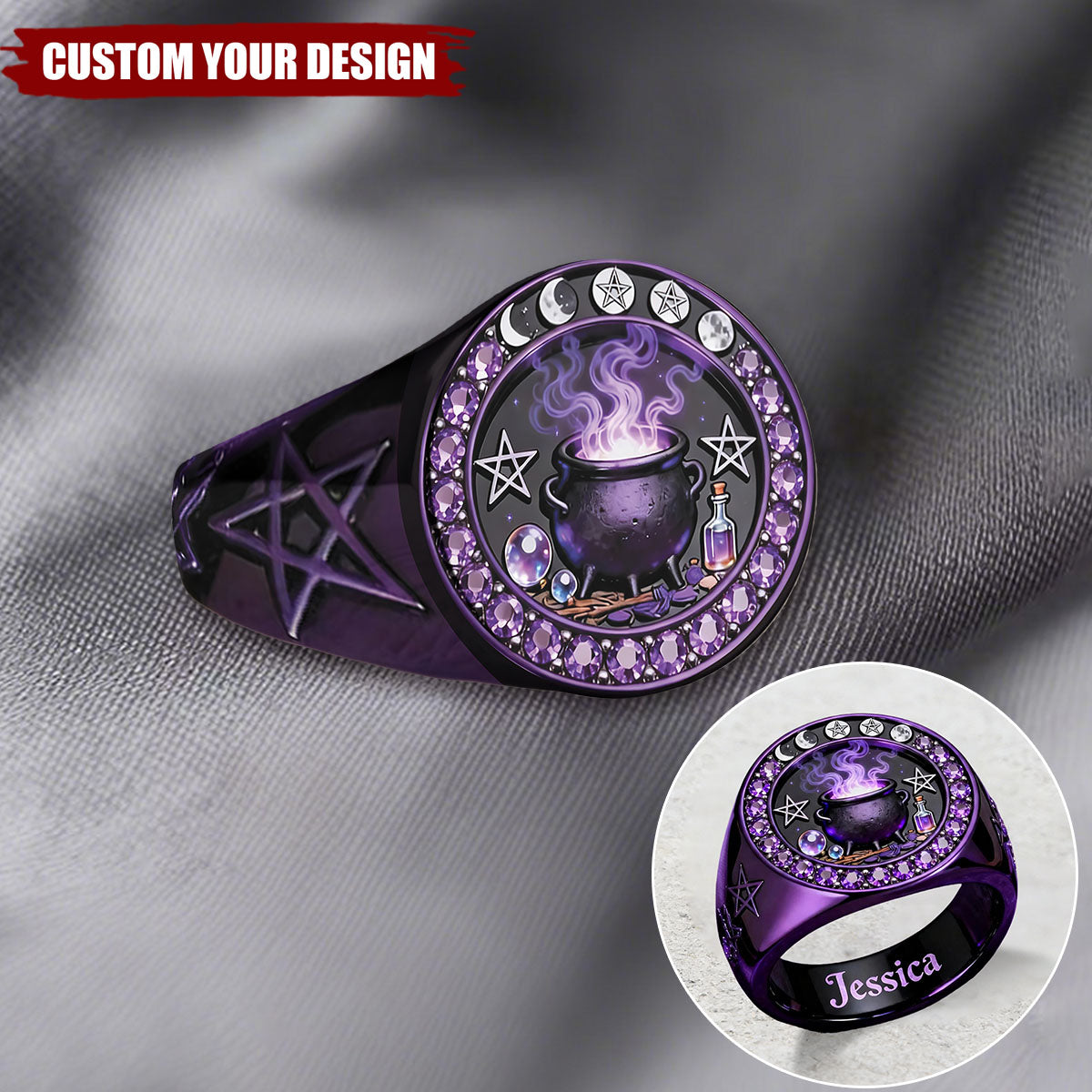 Witch Craft - Personalized Witch Signet Ring