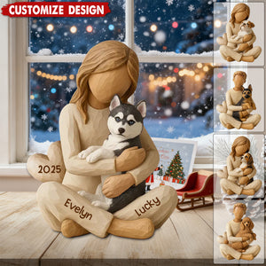 With My Dog - Personalized Acrylic Plaque - Gift For Dog Lovers