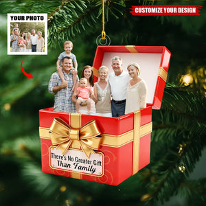 There's No Greater Gift Than Family- Personalized Christmas Acrylic Ornament