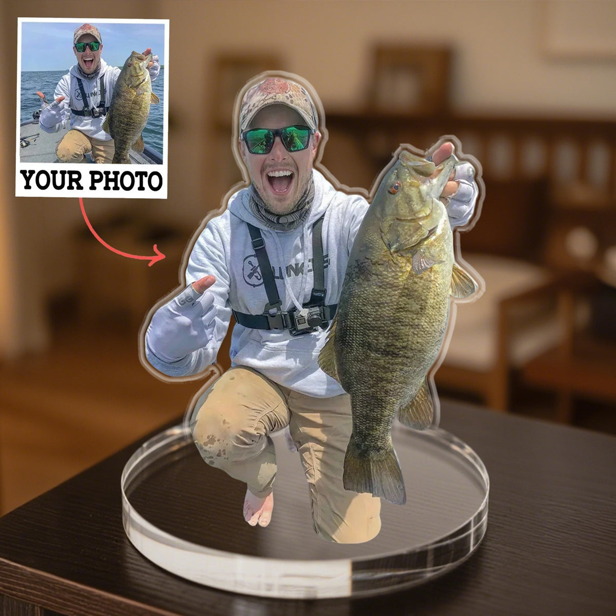 Personalized Upload Photo Acrylic Plaque - Gift for Couple