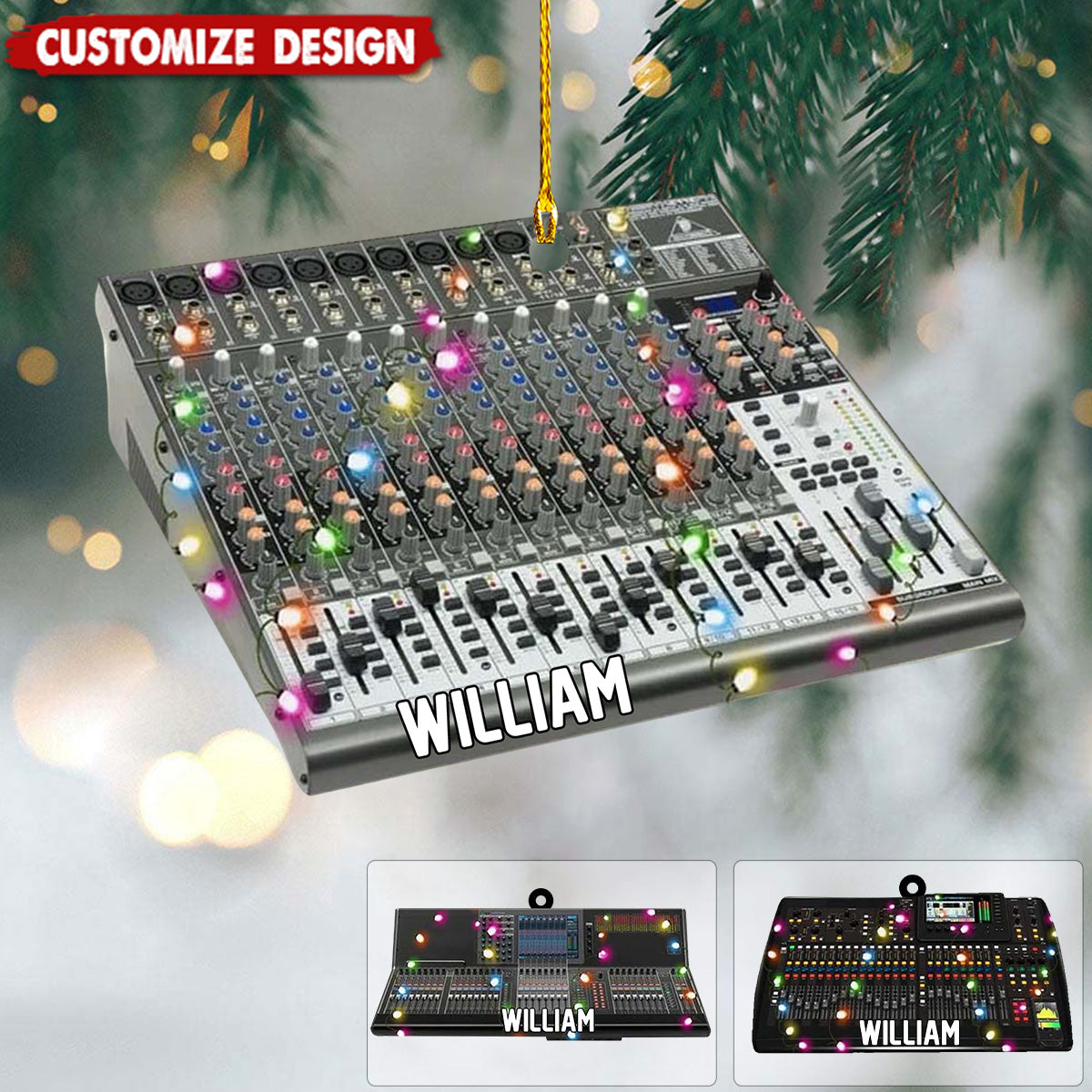 Personalized Audio Engineer Ornament, Gifts For Sound Engineer