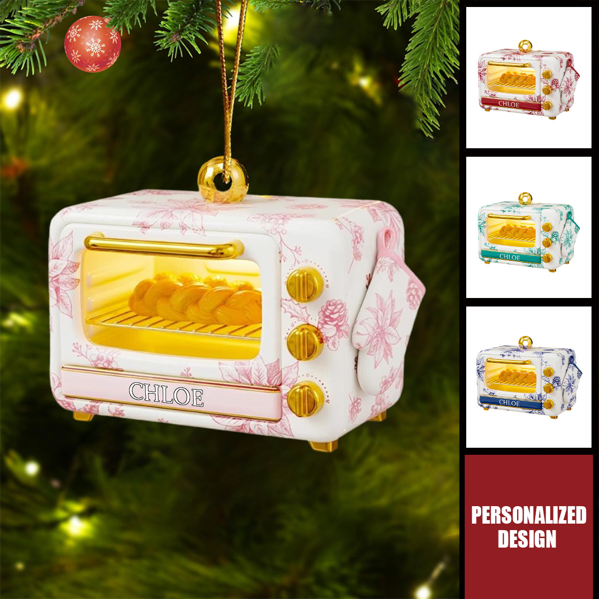 Personalized Baking Oven Christmas Ornament-Gifts For Bakers