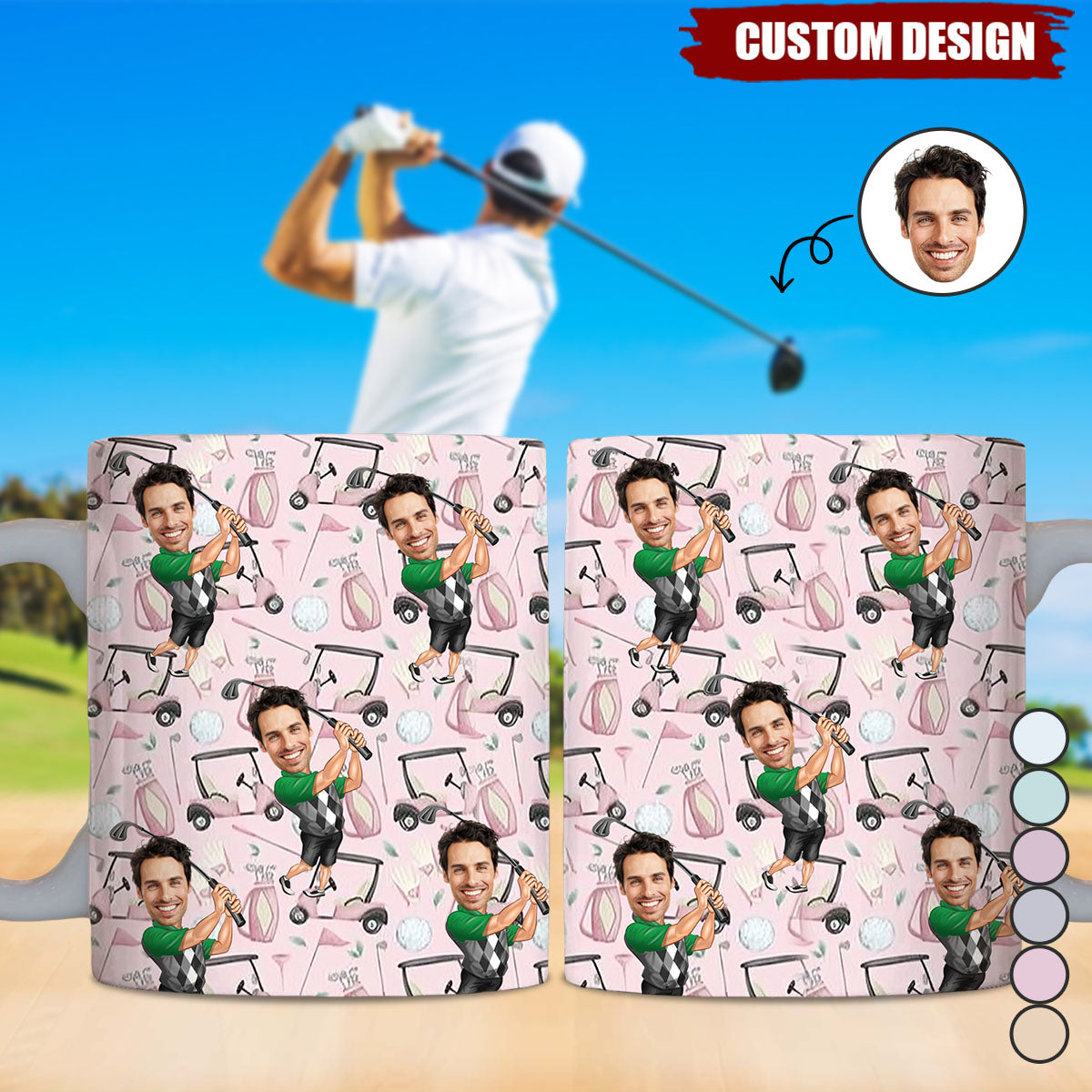 The Best Gift For Golf Dad, Uncle, Husband... - Personalized Golf Mug