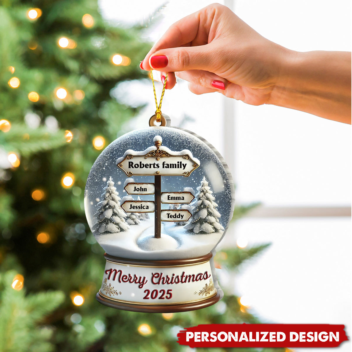 Merry Christmas-Personalized Family Ornament