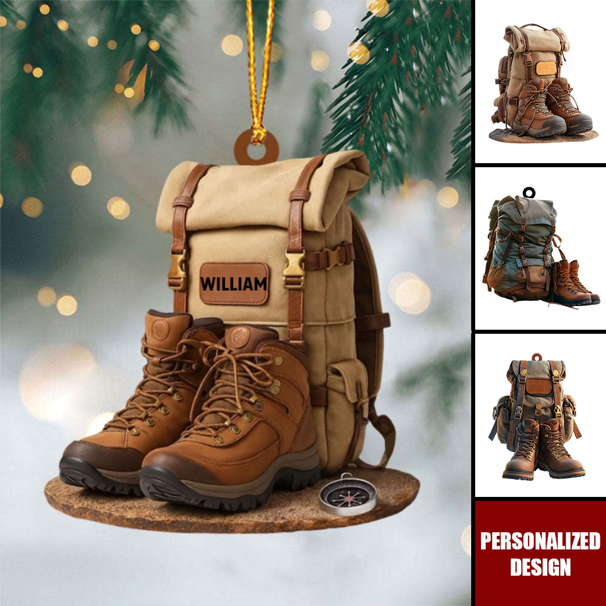 Personalized Hiking Acrylic Ornament-Gift For Hiking Lovers