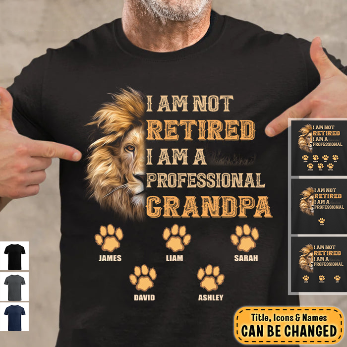 Retirement Gift I'm A Professional Grandpa Shirt