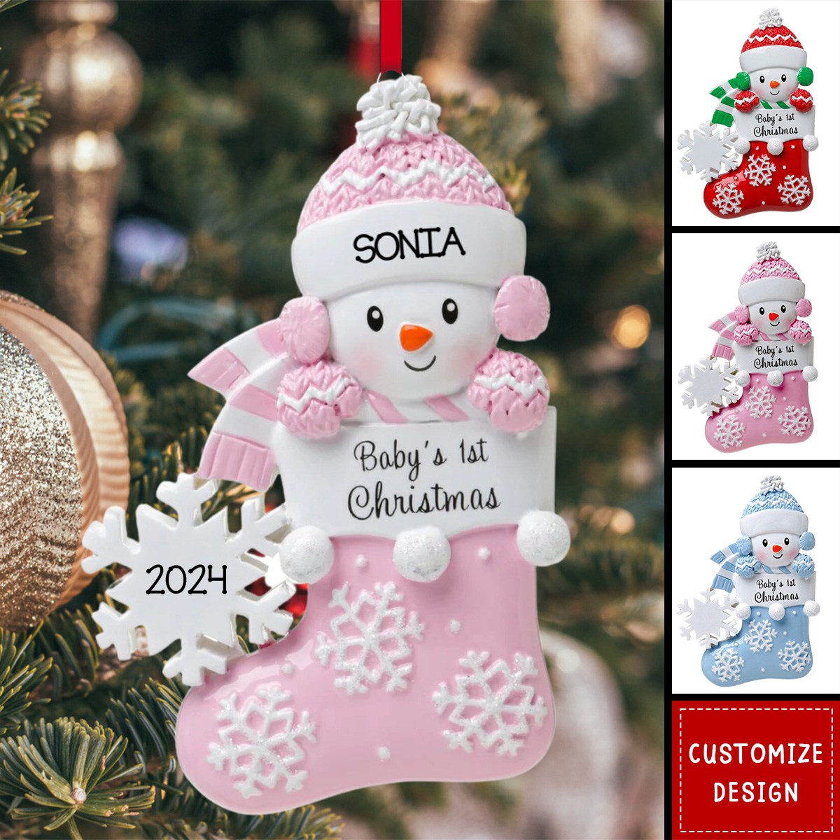 Baby Christmas - Personalized Christmas Acrylic Ornament - 2024 New Release