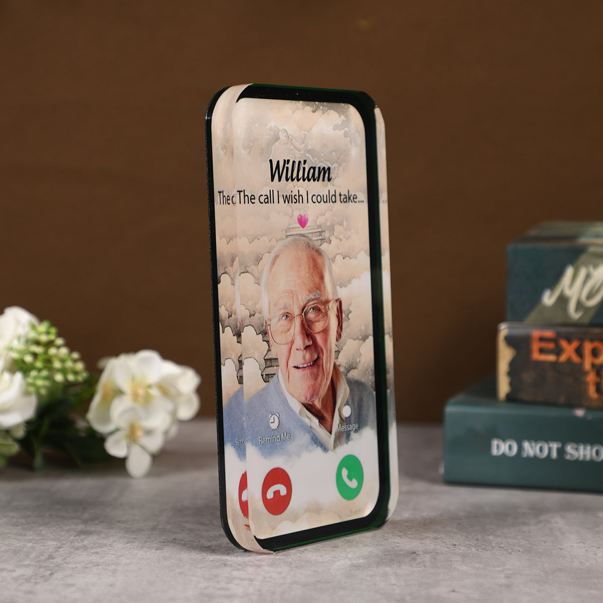 The Call I Wish I Could Take Memorial Sympathy Gift - Personalized Acrylic Plaque