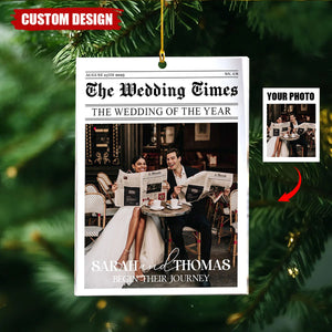 The Wedding Of The Year - Personalized Photo Ornament - Gifts For Couple