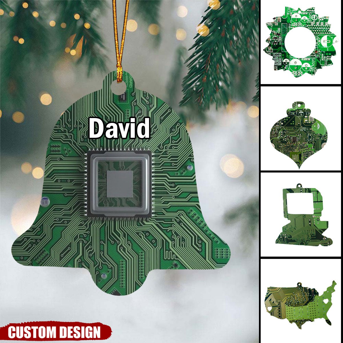 2024 New Release Personalized Circuit Board Computer Ornament