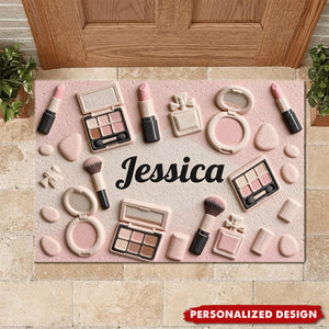 Personalized Makeup Lovers Doormat