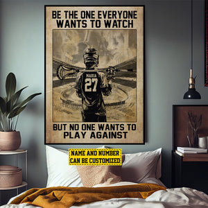 Personalized Lacrosse Motivation Poster- Gift For Lacrosse Lovers