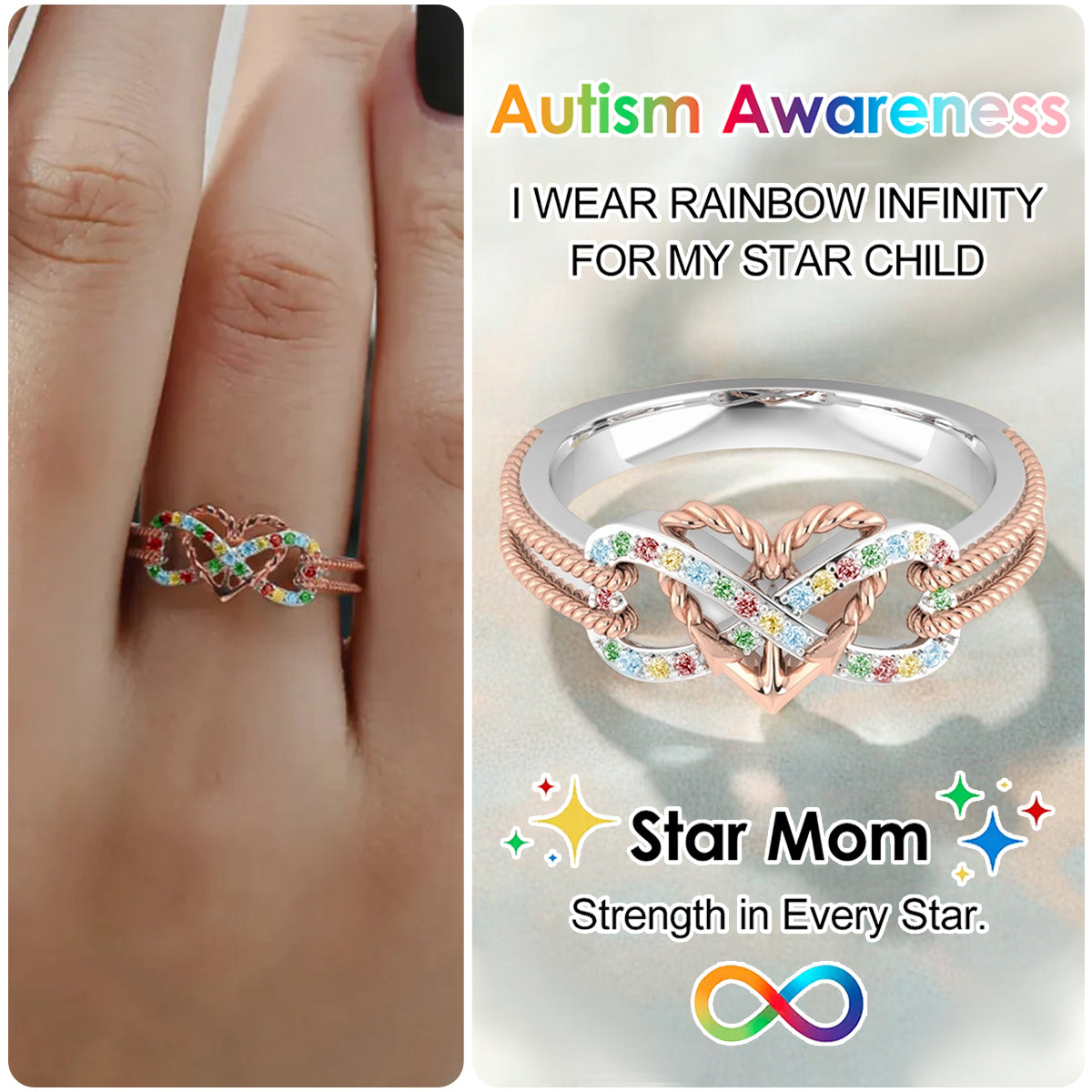 Strength in Every Star Infinity Anchor Promise Ring