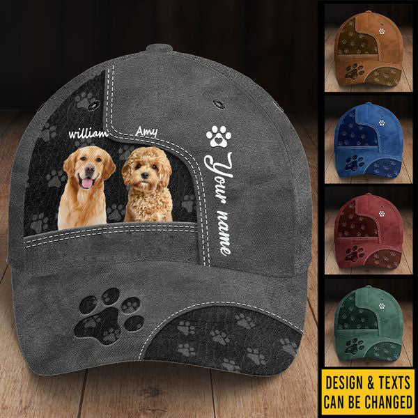 Custom Photo Bring Joy To Your World - Dog & Cat Personalized Custom Hat, All Over Print Classic Cap - Gift For Pet Owners, Pet Lovers