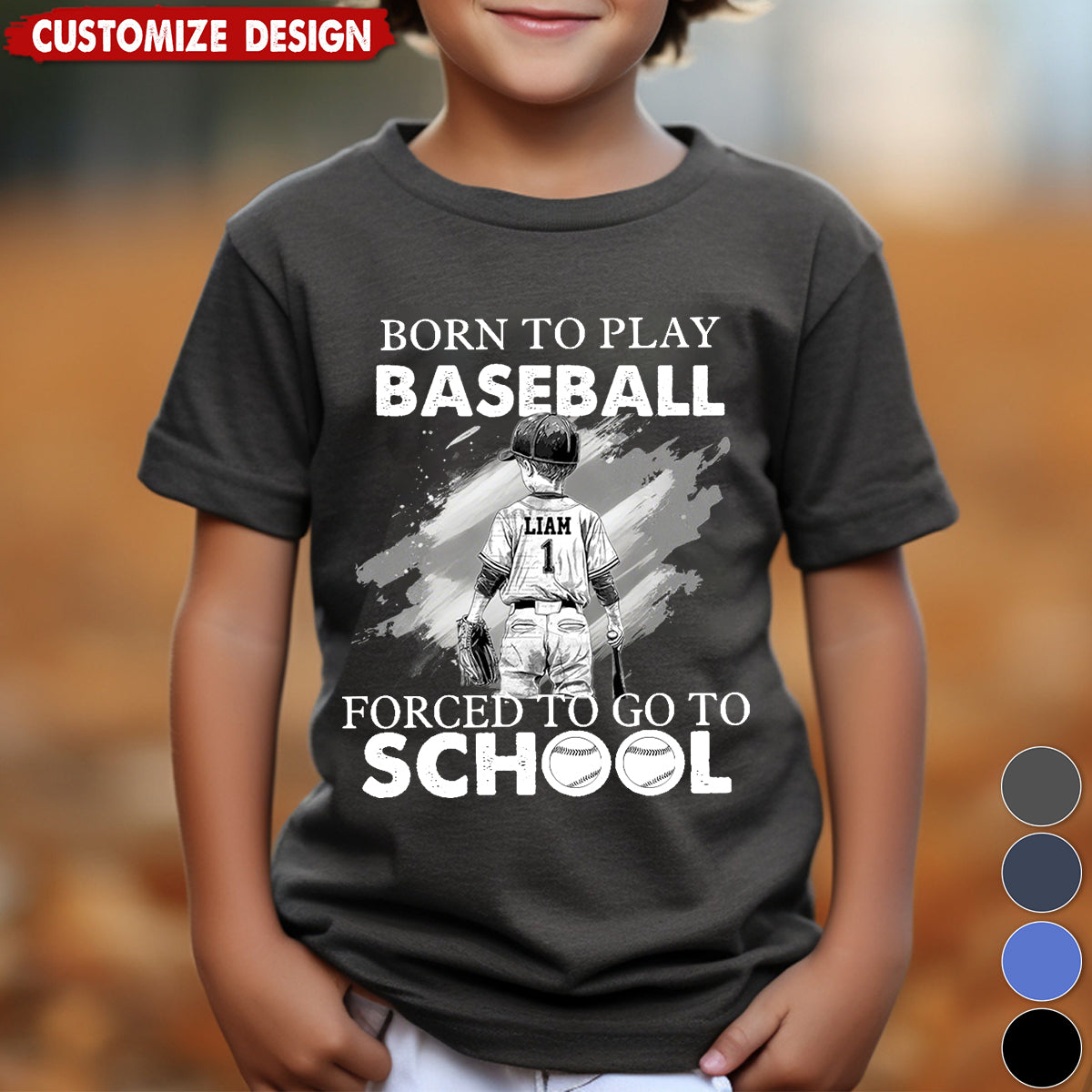 Funny Personalized Back To School Baseball Boy T-shirt - Gift For Baseball Lovers