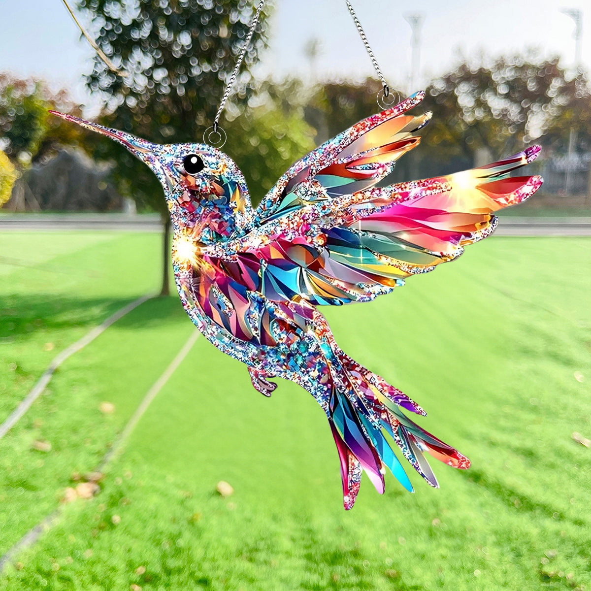 Radiant Crystal Hummingbird Suncatcher Ornament - Gift For Hummingbird Lover