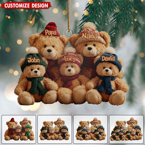 This Is Us - Personalized Family Shaped Christmas Ornament