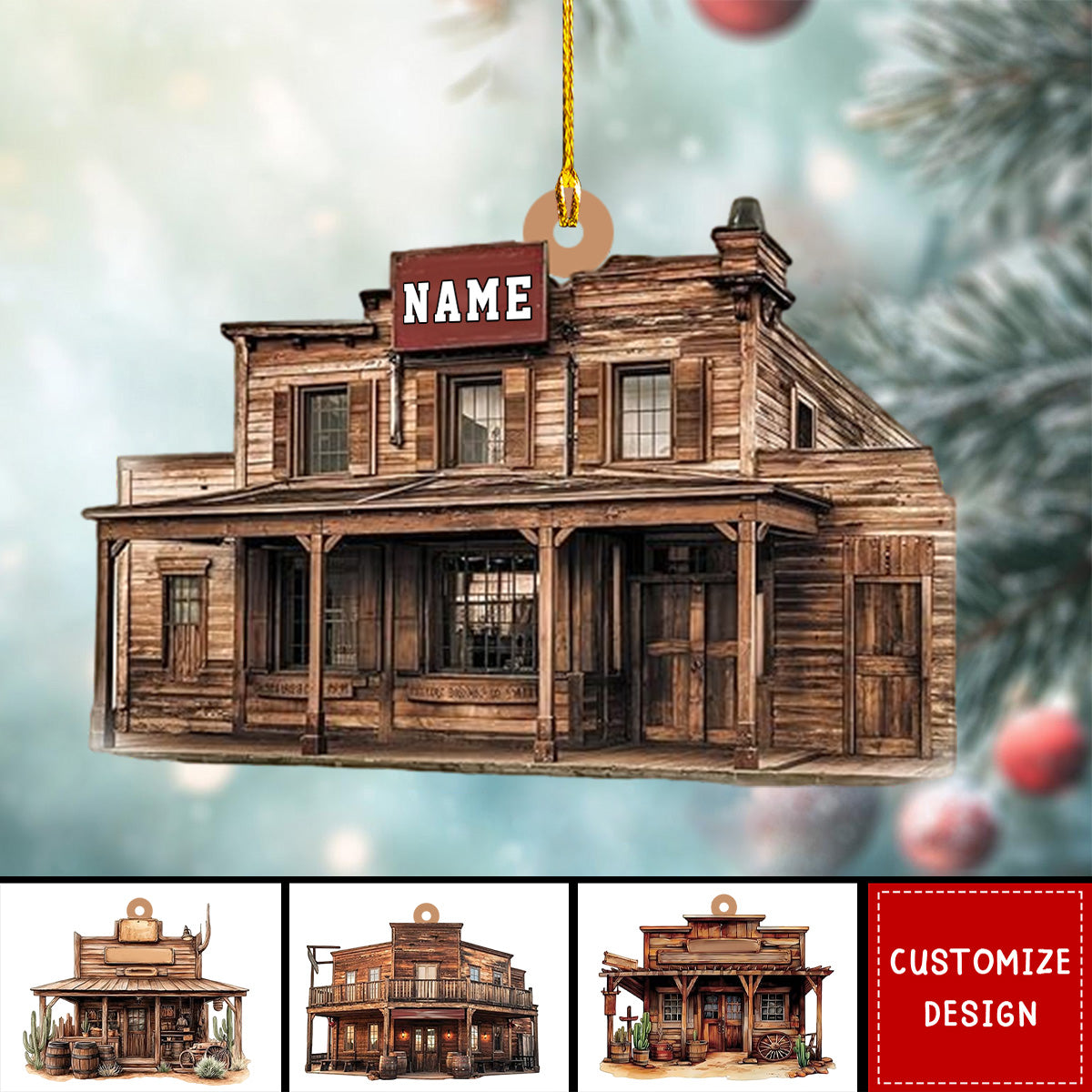 Personalized Horse House Ornament