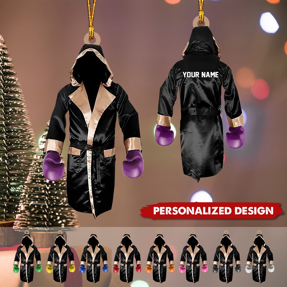 Personalized Boxing Ornament-Gifts For Boxing Lovers-2024 New Release