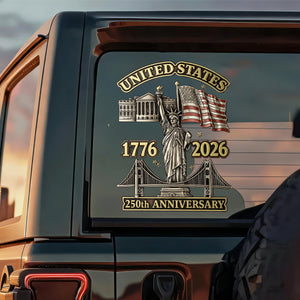 250th Anniversary - Car Window Decal Sticker