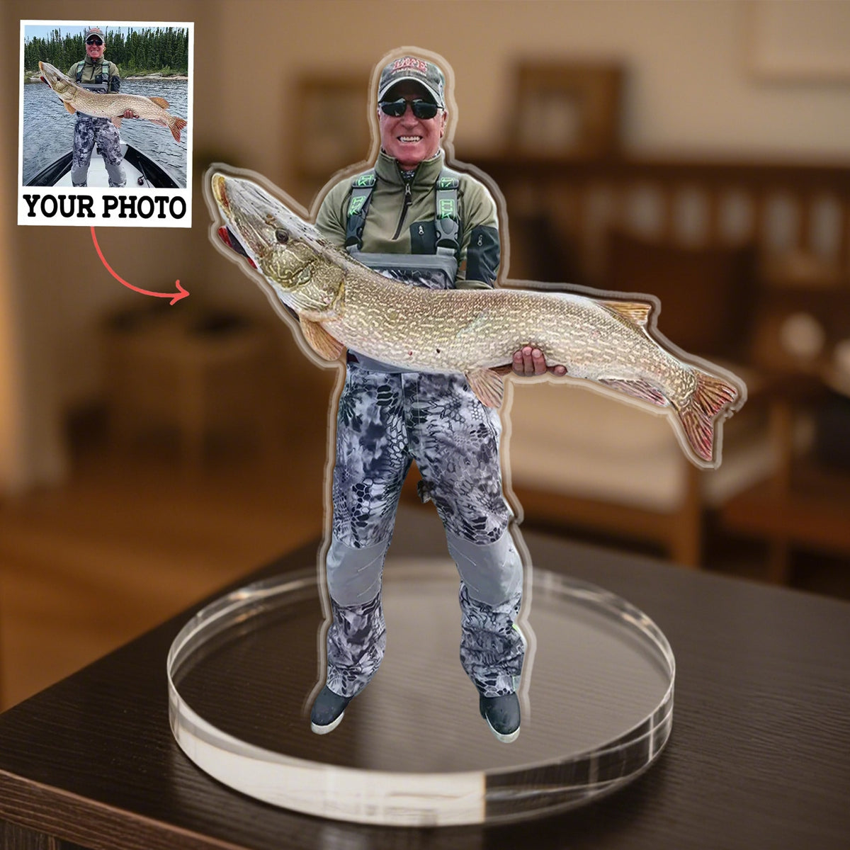 Personalized Upload Photo Acrylic Plaque - Gift for Couple