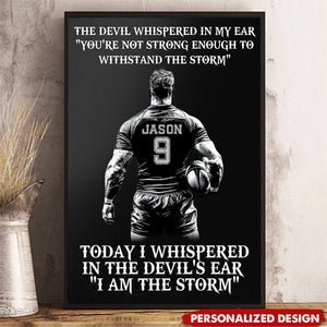 Personalized Funny Rugby Boy Poster-Gifts For Rugby Boy
