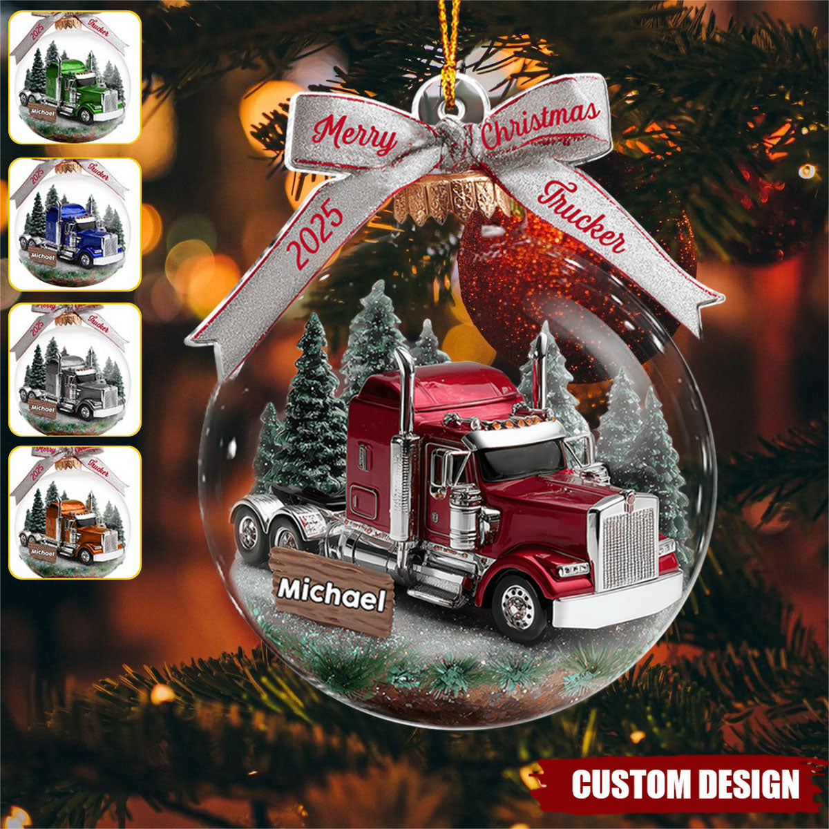 Truck Driver - Personalized Trucker Ornament